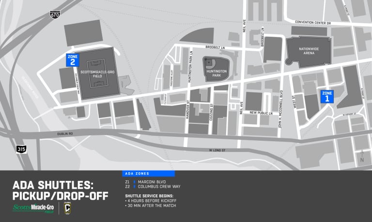 ADA Shuttle Map